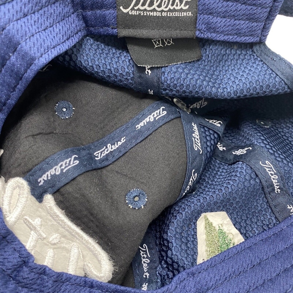 Titleist Hat Mens Adjustable Navy Blue Embroidered Glen Arbor NY Golf Club Cap - Picture 8 of 8